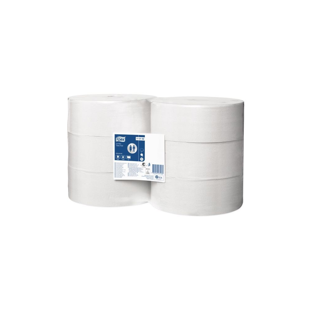 Produktbild för Tork Jumbo T1 - toalettpapper - 2500 ark - rulle - 500 m - vit