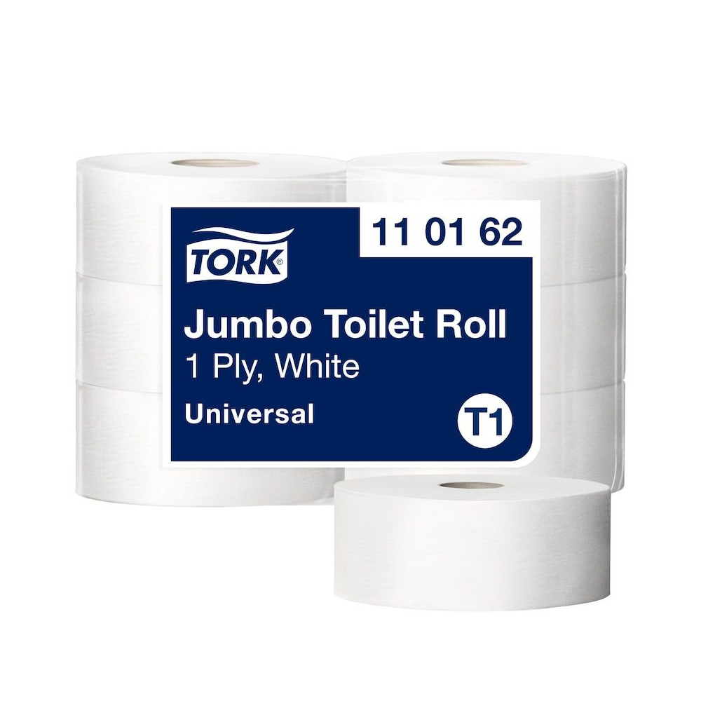Produktbild för Tork Jumbo T1 - toalettpapper - 2500 ark - rulle - 500 m - vit