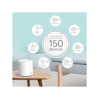 Produktbild för TP-Link Deco X60 V2 - trådlös router - Wi-Fi 6 - skrivbordsmodell