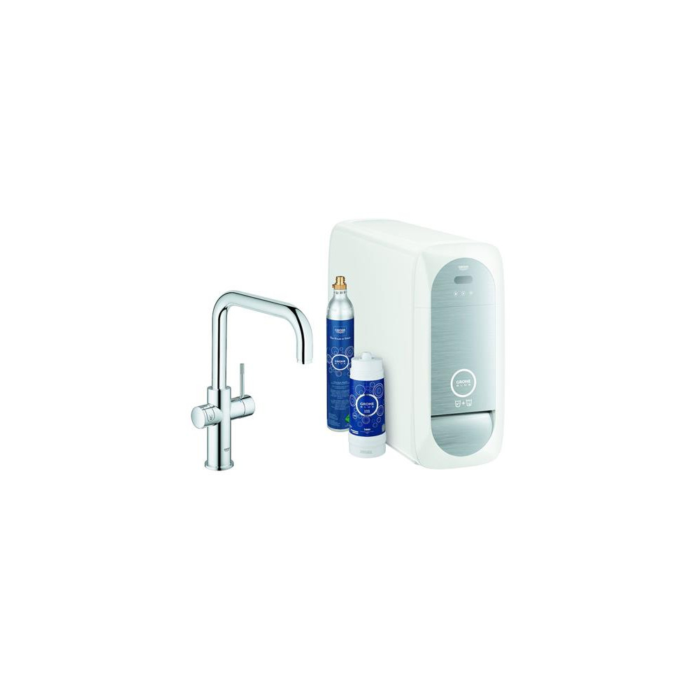 Produktbild för GROHE 31456001, Standard, Krom, Hävarm, Single, Type U, Kera...