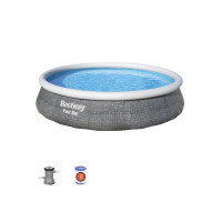 Produktbild för Bestway Fast Set 57376, 7340 l, Uppblåsbar pool, Vuxen och b...