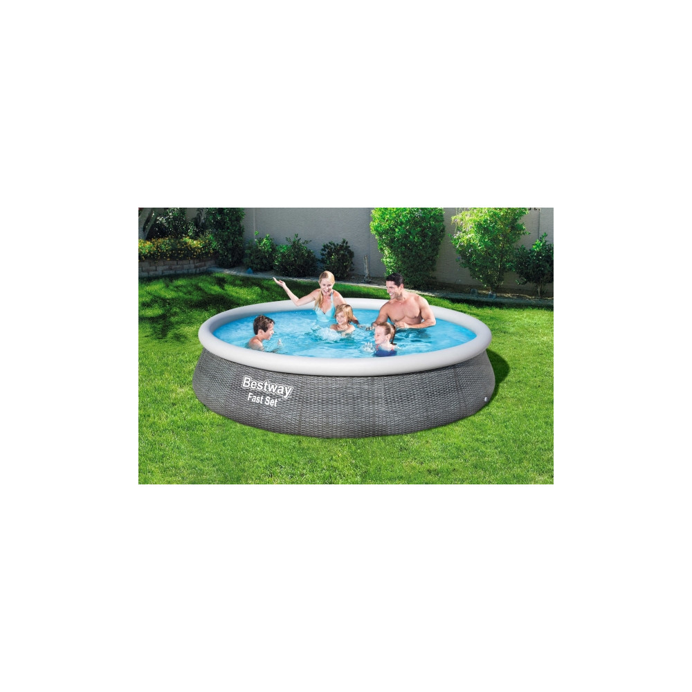 Produktbild för Bestway Fast Set 57376, 7340 l, Uppblåsbar pool, Vuxen och b...