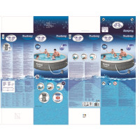 Produktbild för Bestway Fast Set 57376, 7340 l, Uppblåsbar pool, Vuxen och b...
