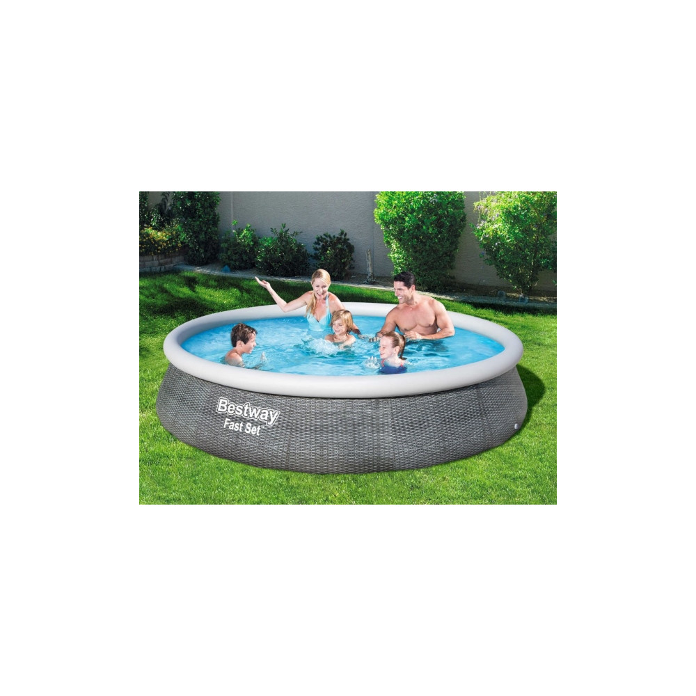 Produktbild för Bestway Fast Set 57376, 7340 l, Uppblåsbar pool, Vuxen och b...