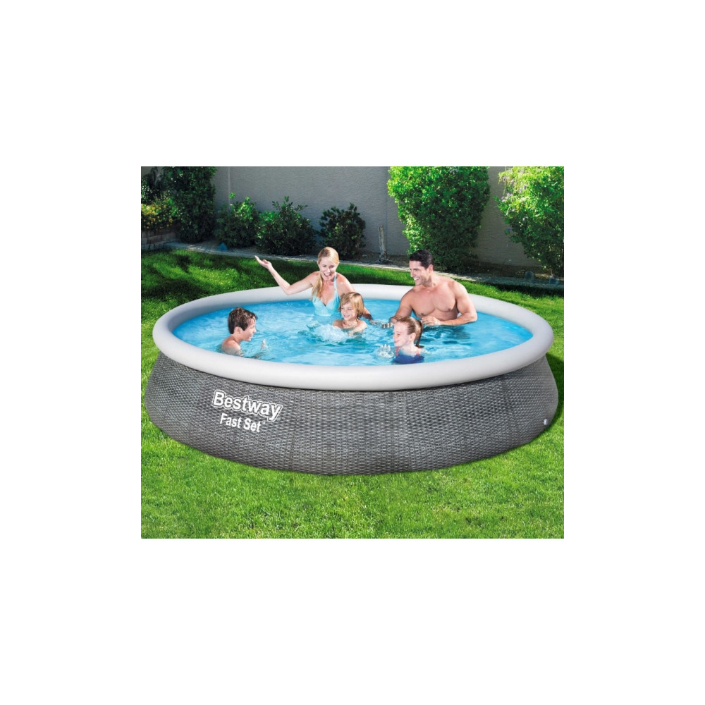 Produktbild för Bestway Fast Set 57376, 7340 l, Uppblåsbar pool, Vuxen och b...