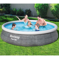 Produktbild för Bestway Fast Set 57376, 7340 l, Uppblåsbar pool, Vuxen och b...