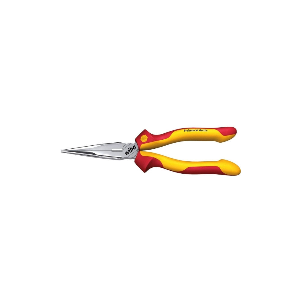 Produktbild för Wiha 26720, Nåltänger, Stål, Röd, Gul, 160 mm, 16,5 cm (6.5"...