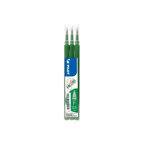 PILOT Påfyllning PILOT FriXion, 0,5 mm, grön, förpackning med 3 st