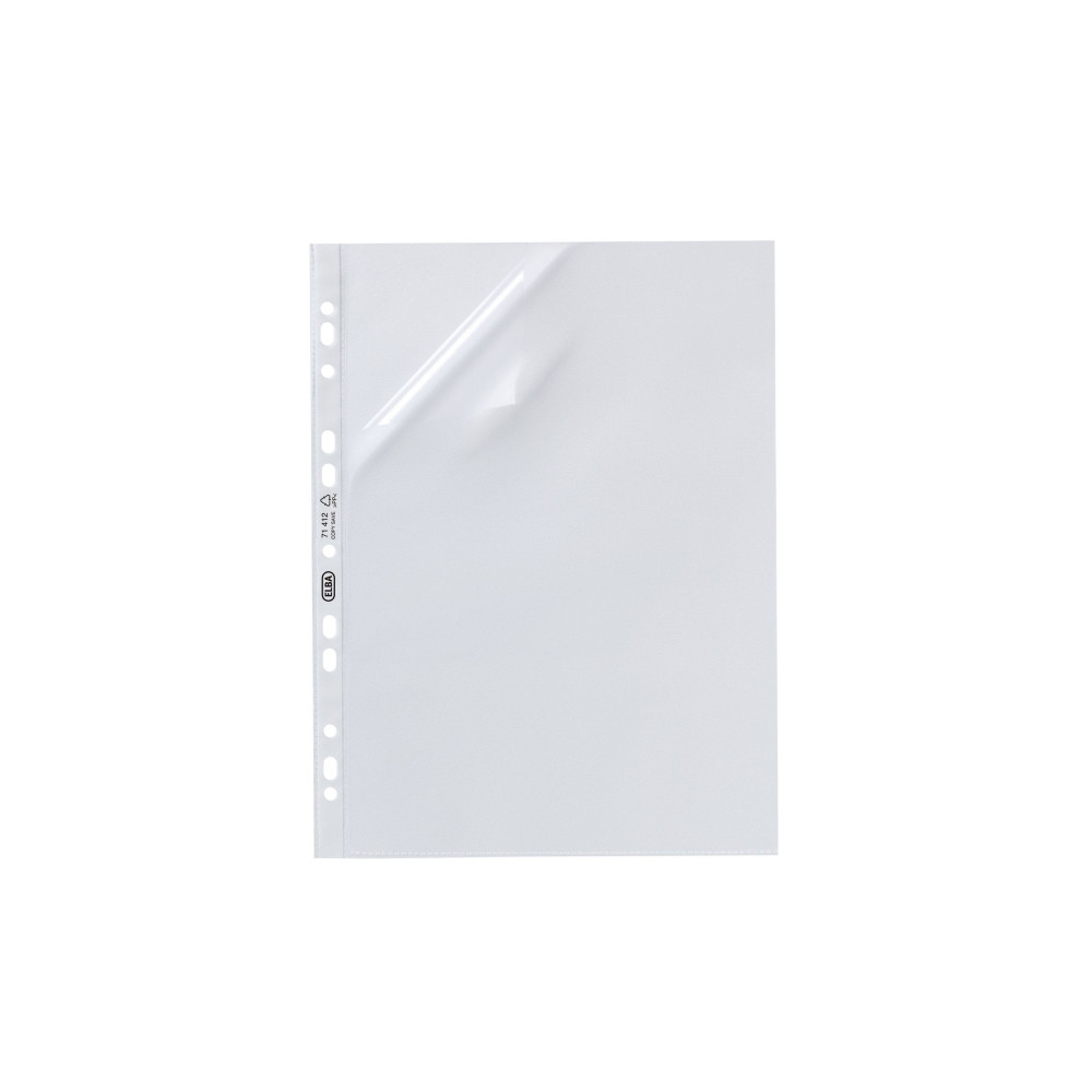 Produktbild för Plastfickor Oxford, 120 µm, präglad/nopprad, A4, transparent...