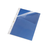Produktbild för Plastfickor Oxford, 120 µm, präglad/nopprad, A4, transparent...