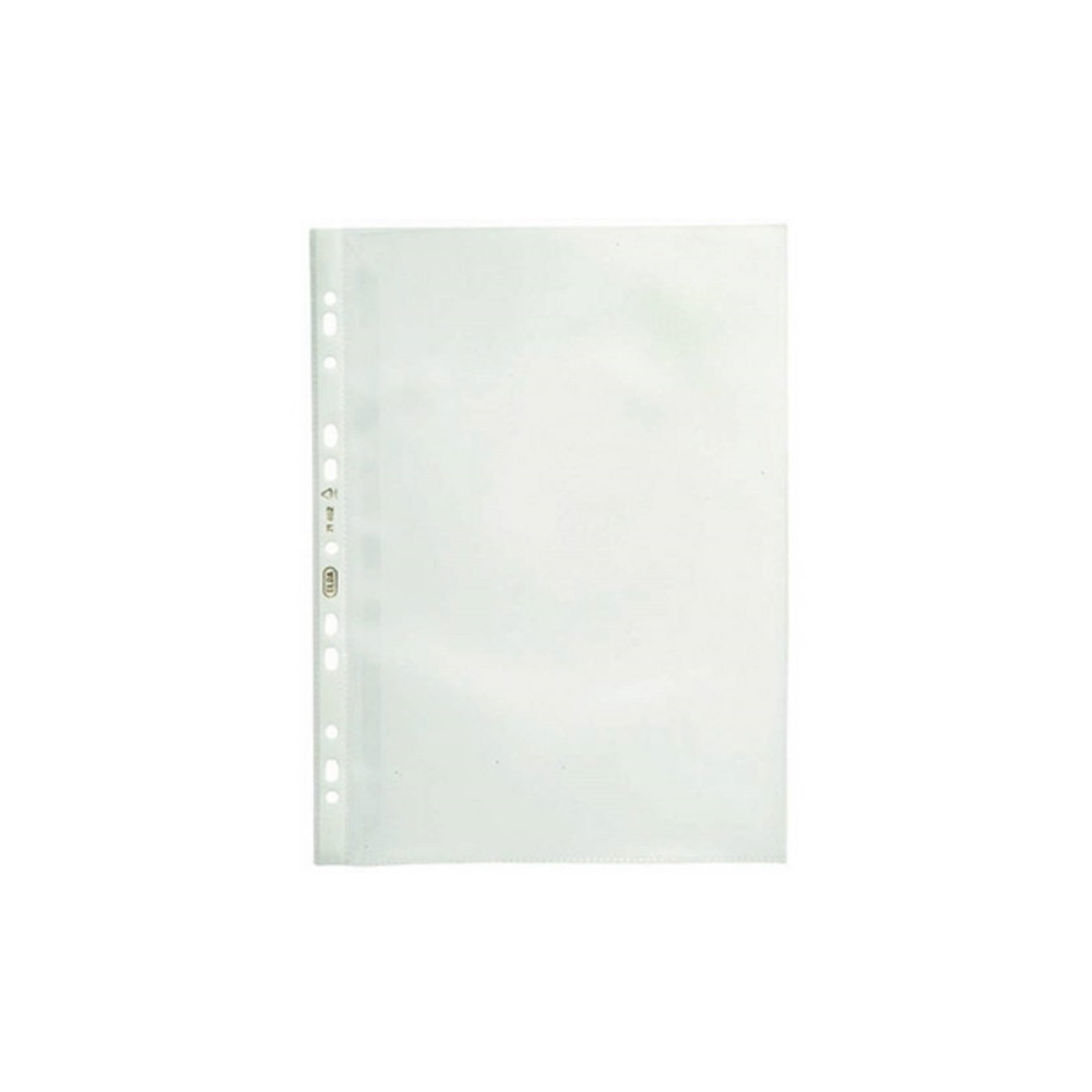 Produktbild för Plastfickor Oxford, 120 µm, präglad/nopprad, A4, transparent...