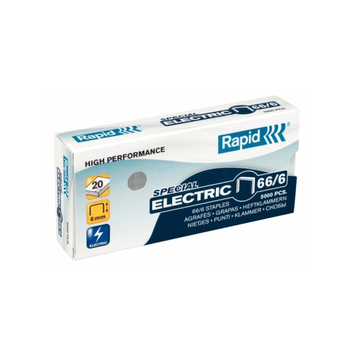 ACCO Brands Häftklamrar, Rapid, 66/6, elektriska, för 20 ark, förpacknin...