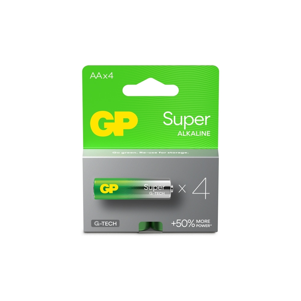 Produktbild för GP Batterier Super Alkaline 151429, Engångsbatteri, AA, Alka...