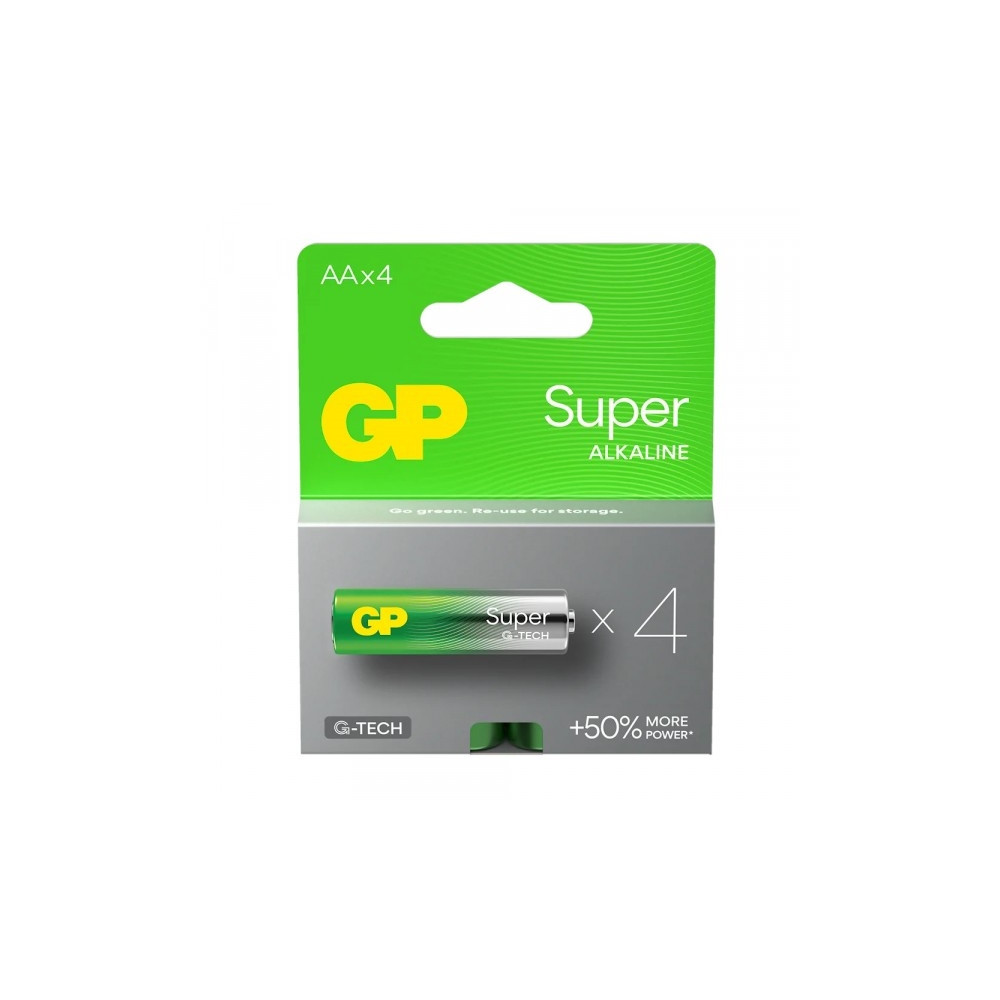 Produktbild för GP Batterier Super Alkaline 151429, Engångsbatteri, AA, Alka...