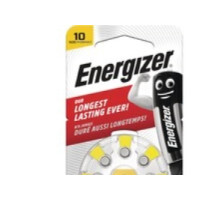 Produktbild för Hörapparatbatterier Energizer® 10/PR70 zink-luft 1,4 V gul f...