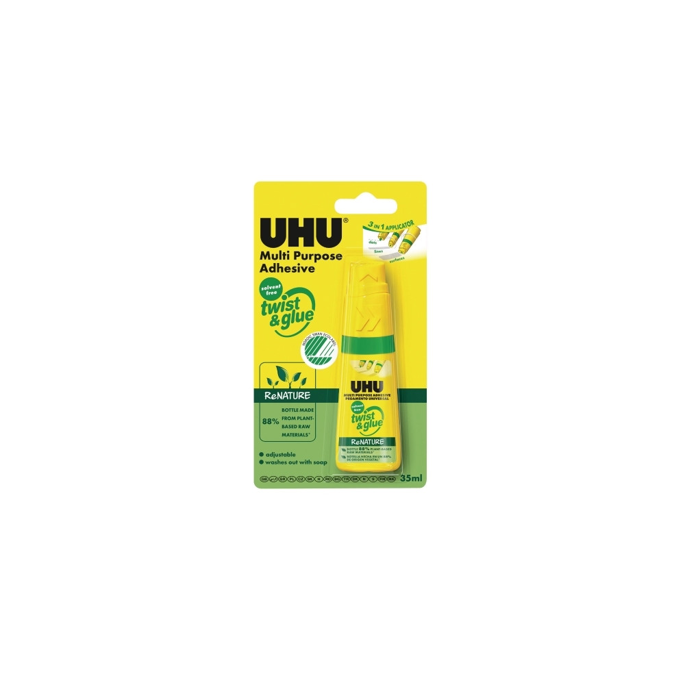 Produktbild för Lim, UHU® Twist & Glue ReNature, 35 ml, utan lösningsmedel,...