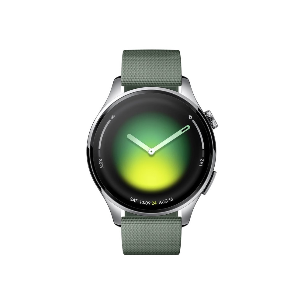 Produktbild för Xiaomi Watch 5 - 316L rostfritt stål - smart klocka med rem - 32 GB - juniper green