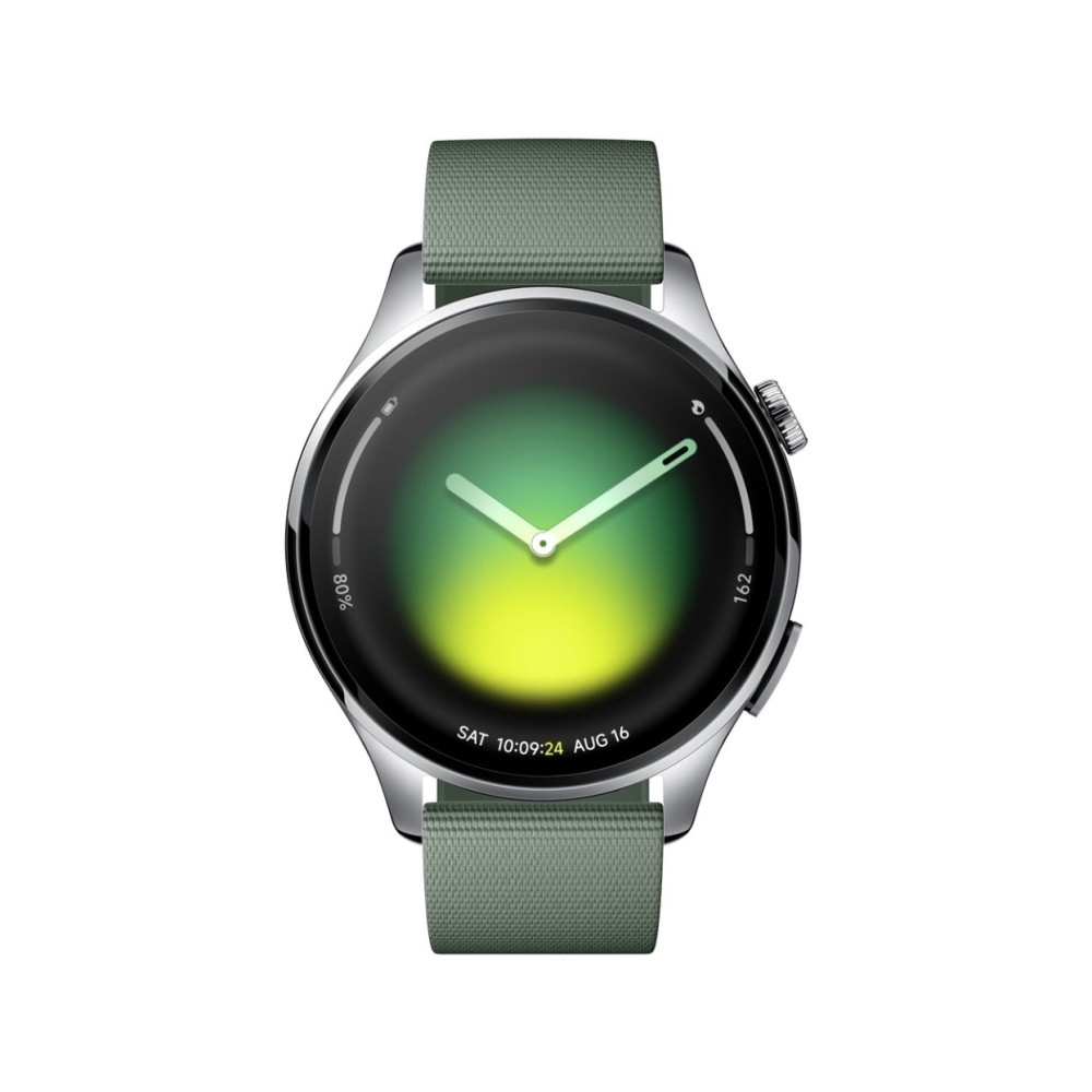 Produktbild för Xiaomi Watch 5 - 316L rostfritt stål - smart klocka med rem - 32 GB - juniper green