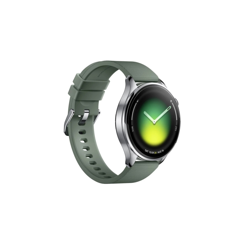 Produktbild för Xiaomi Watch 5 - 316L rostfritt stål - smart klocka med rem - 32 GB - juniper green