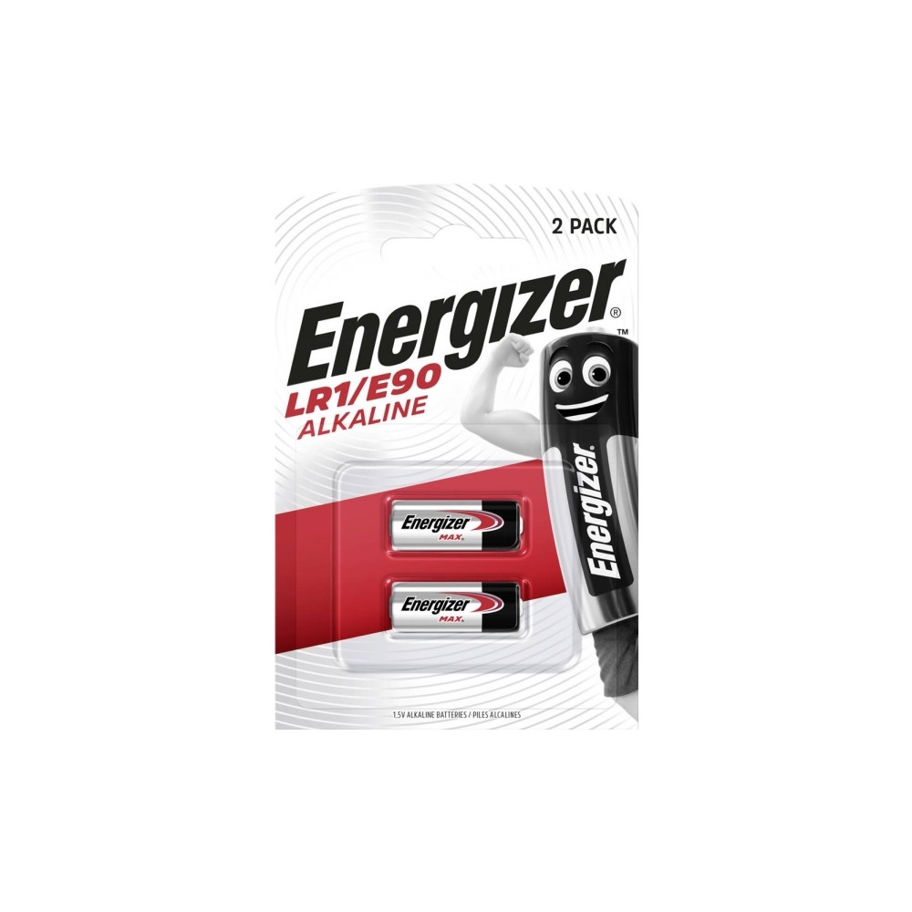 Produktbild för Batterier, Energizer® LR1/E90, alkalisk, 1,5 V, Ø: 12 mm, pa...
