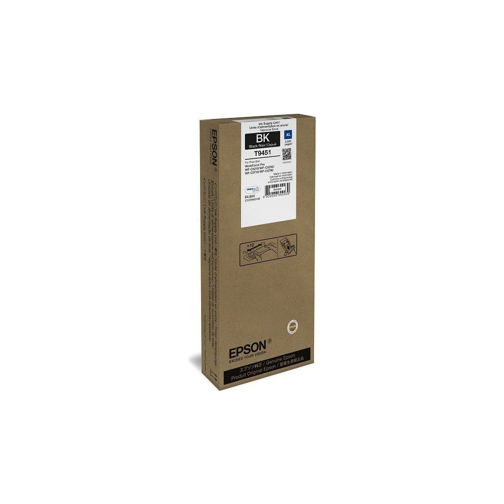 Produktbild för Epson T9451 - XL-storlek - svart - original - bläckpatron