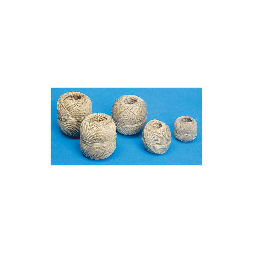 Produktbild för Bindgarn Poly, 2/1, hampa, 500 g, LxØ: 120 m x 2,2 mm, natur...