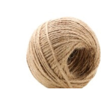 Produktbild för Bindgarn Poly, 2/1, hampa, 500 g, LxØ: 120 m x 2,2 mm, natur...