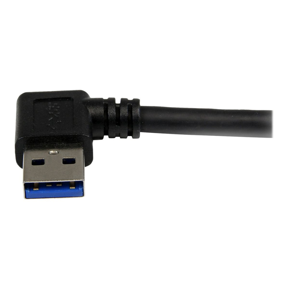 Produktbild för StarTech.com 1m Black SuperSpeed USB 3.0 Cable - Right Angle A to B - 3 ft USB 3 Cable - Right Angle USB 3.0 A (M) to USB 3.0 B (M) (USB3SAB1MRA) - USB-kabel - USB Type B till USB typ A - 1 m