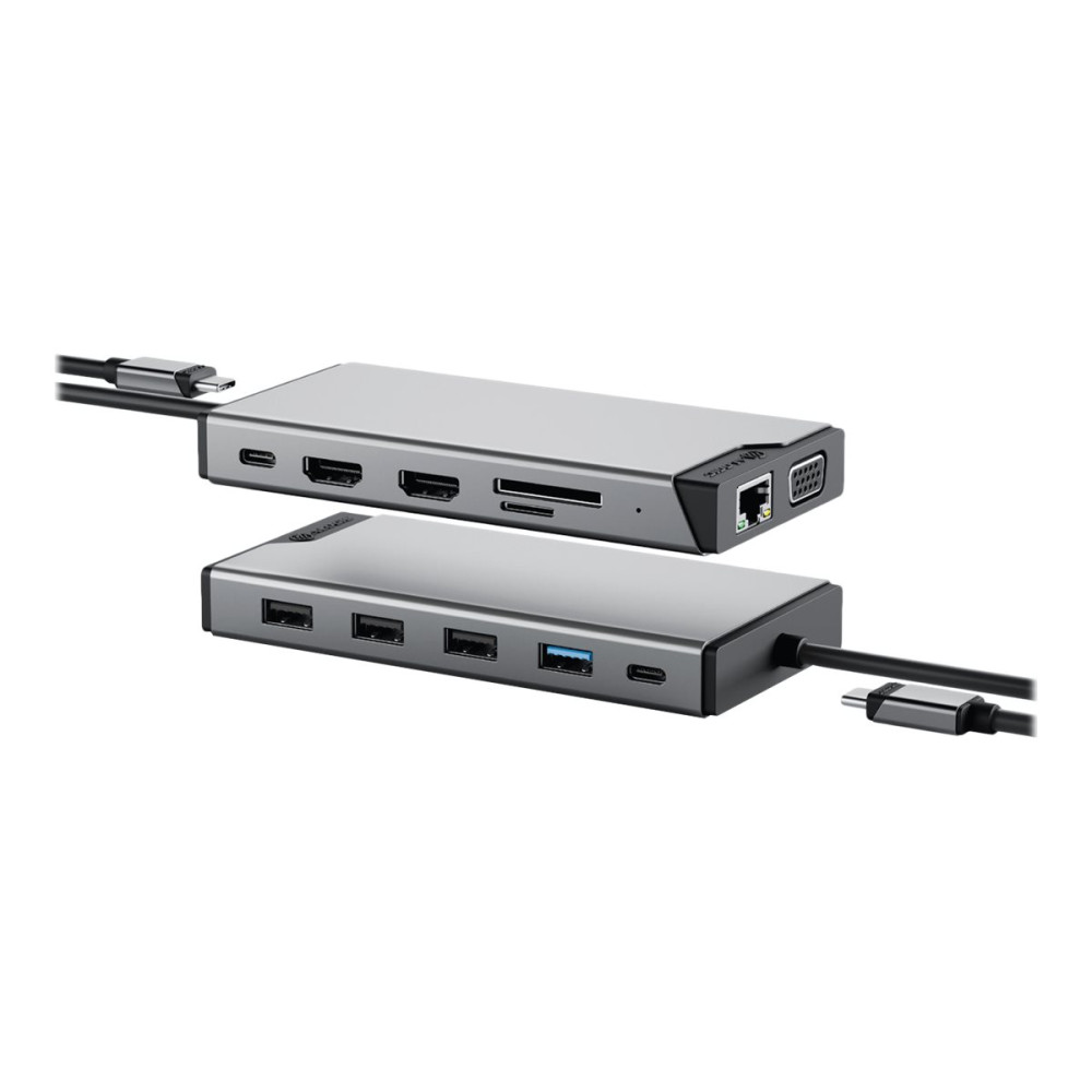 Produktbild för ALOGIC DV3 - mini-dockningsenhet - USB-C - 2 x HDMI, VGA - 1GbE