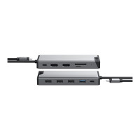 Produktbild för ALOGIC DV3 - mini-dockningsenhet - USB-C - 2 x HDMI, VGA - 1GbE