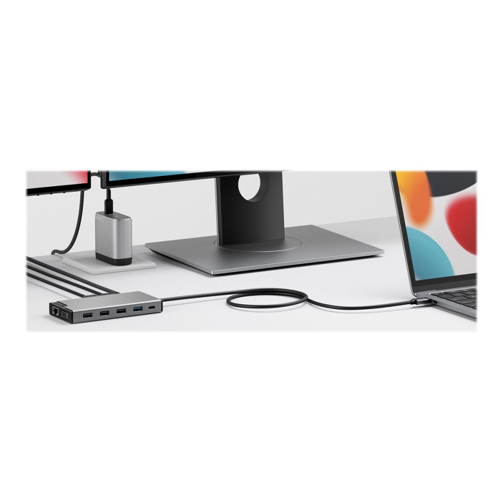 Produktbild för ALOGIC DV3 - mini-dockningsenhet - USB-C - 2 x HDMI, VGA - 1GbE
