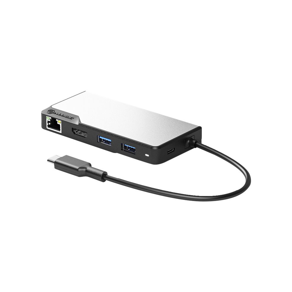 Produktbild för ALOGIC USB-C Fusion MAX 6-in-1 Hub V2 - dockningsstation - USB-C 3.1 Gen 1 - VGA, HDMI - 1GbE