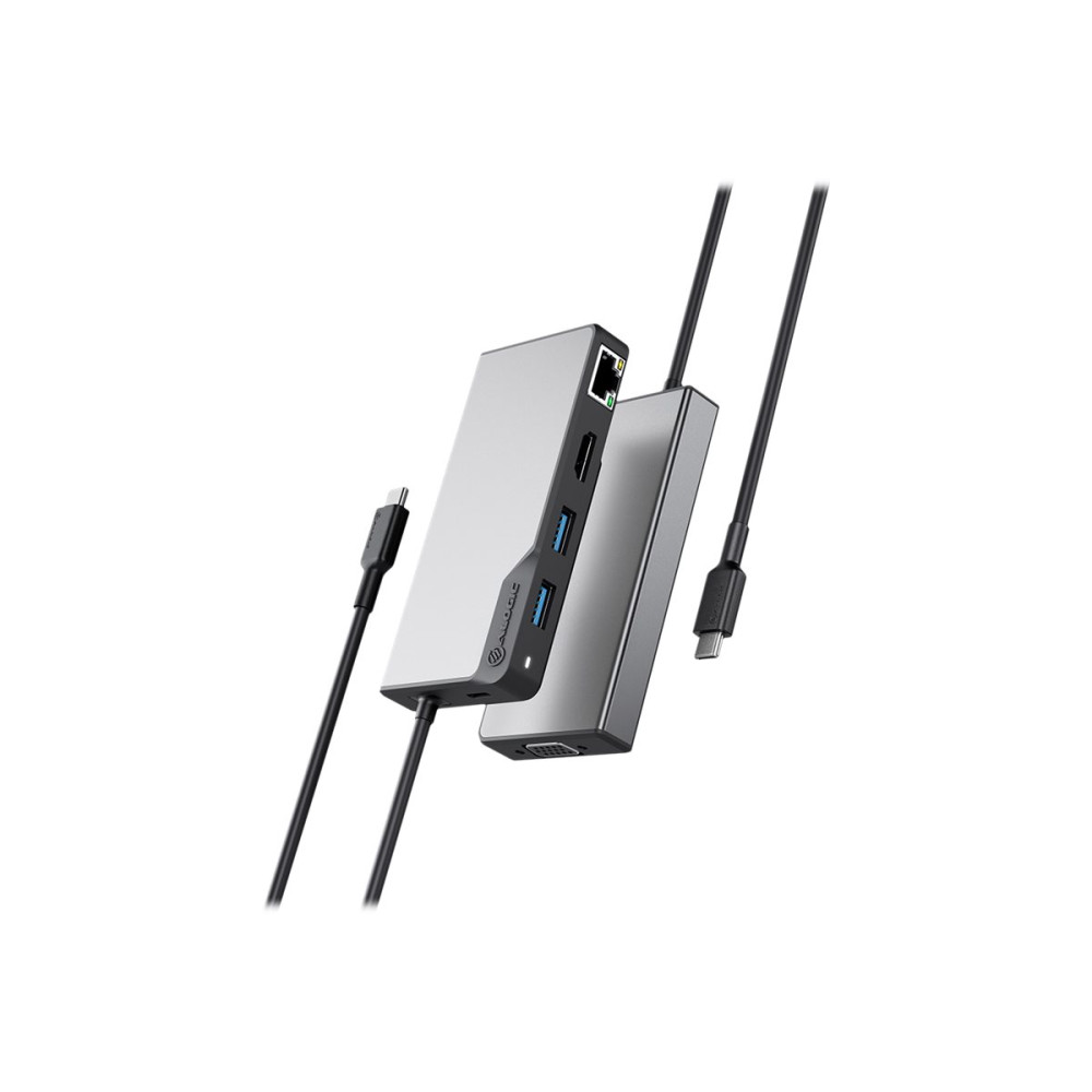 Produktbild för ALOGIC USB-C Fusion MAX 6-in-1 Hub V2 - dockningsstation - USB-C 3.1 Gen 1 - VGA, HDMI - 1GbE