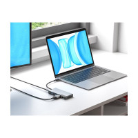 Produktbild för ALOGIC USB-C Fusion MAX 6-in-1 Hub V2 - dockningsstation - USB-C 3.1 Gen 1 - VGA, HDMI - 1GbE
