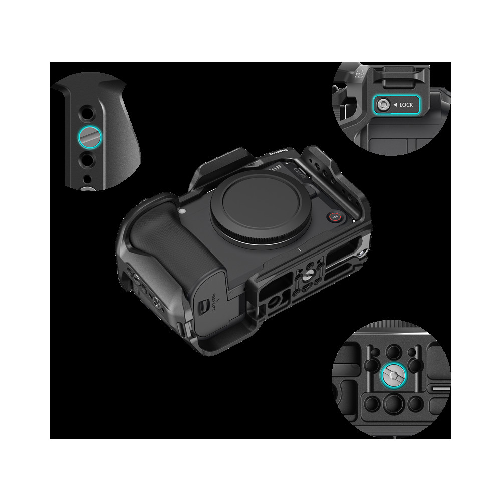 Produktbild för SmallRig 6372 HawkLock Quick Release Cage for Canon EOS R6 V