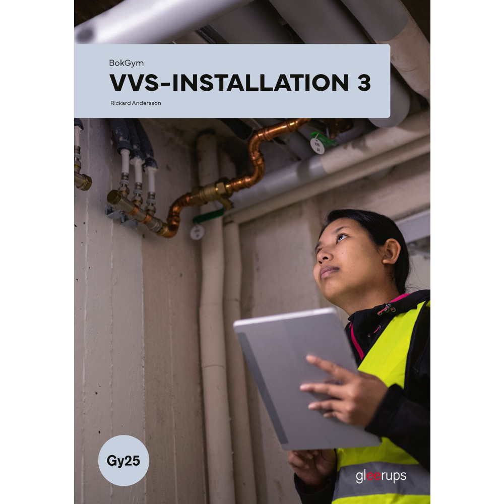 Produktbild för BokGym VVS-Installation 3, bok, Gy25 (bok, spiral)