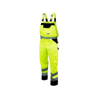 Produktbild för Dedra varselbyxor skyddshängselbyxor i storlek XXL, gul (BH8...