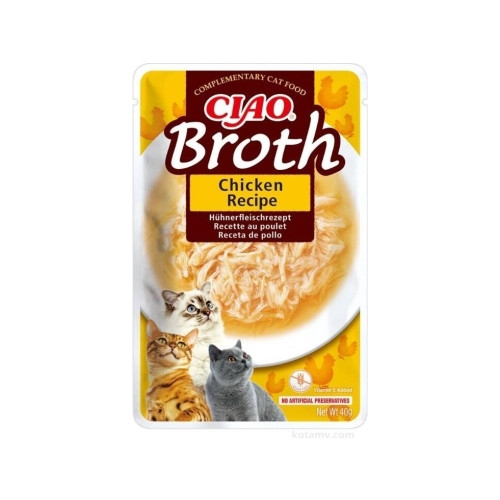 INABA Inaba Foods INABA Ciao Broth-karma kattmat, kyckling i buljo...