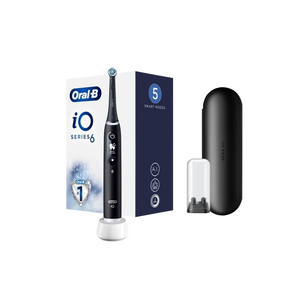 Produktbild för Braun iOM6.1B6.3DK Oral-B iO6 Elektrinis Dantų Šepetėlis Juo...