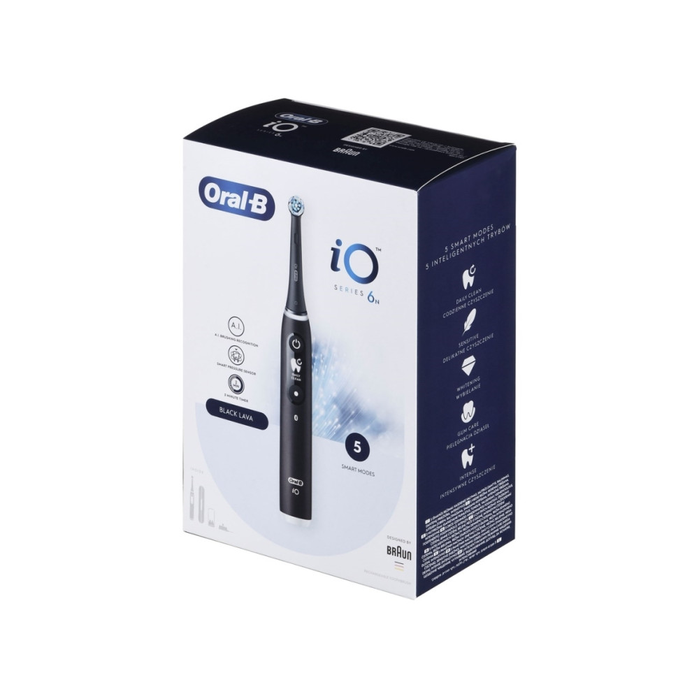 Produktbild för Braun iOM6.1B6.3DK Oral-B iO6 Elektrinis Dantų Šepetėlis Juo...
