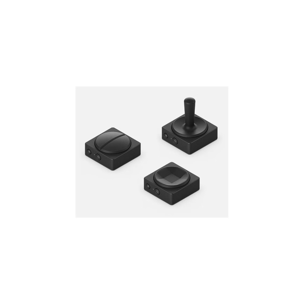 Produktbild för Microsoft Adaptive Joystick Button - Hjälpmedelshandkontroll - trådlös, kabelansluten - Bluetooth