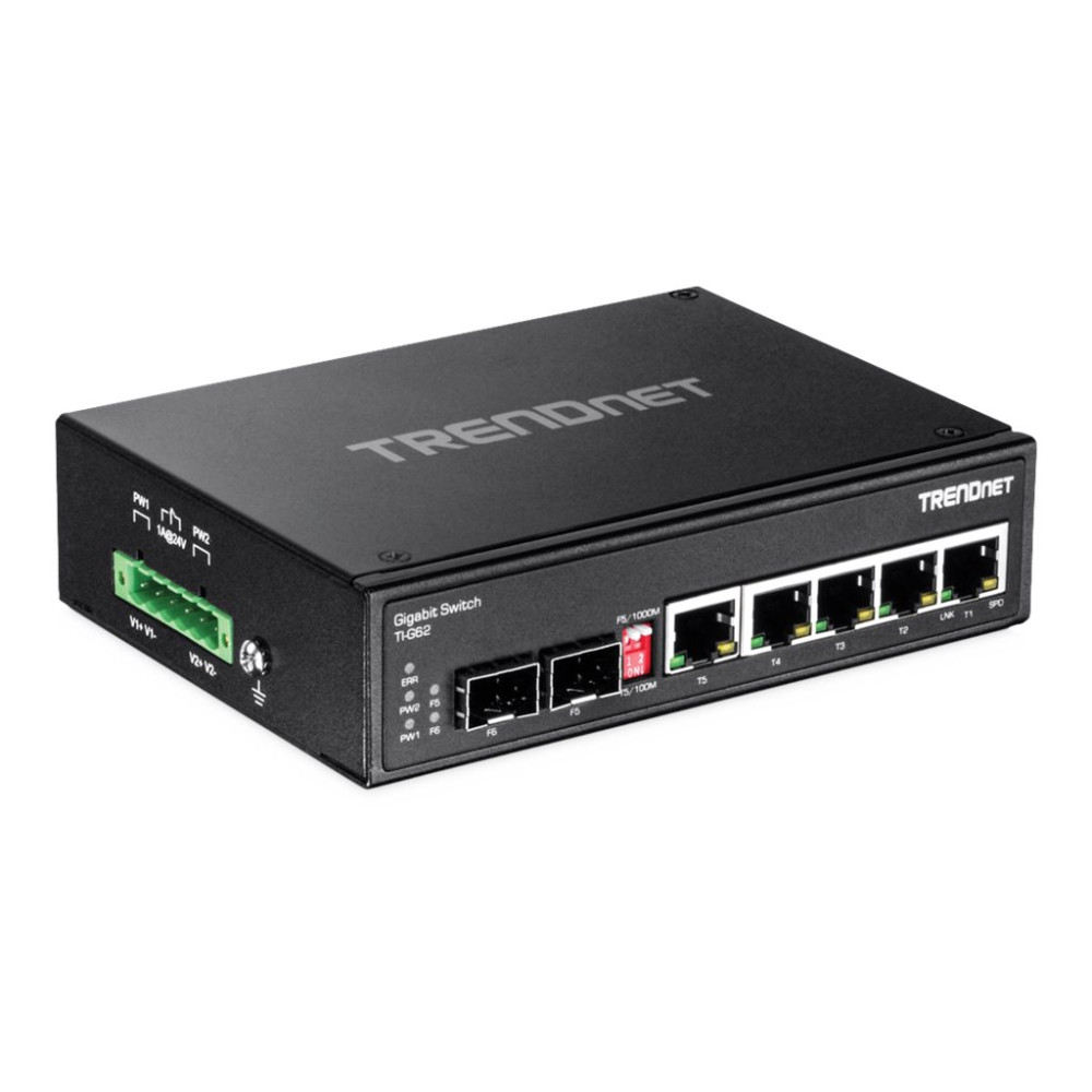 Produktbild för TRENDnet TI-G62 - switch - 6 portar - ohanterad - TAA-kompatibel