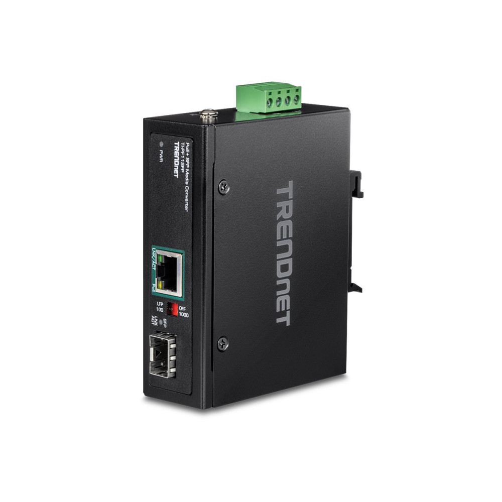 Produktbild för TRENDnet TI-PF11SFP - fibermediekonverterare - 10Mb LAN, 100Mb LAN, 1GbE - TAA-kompatibel