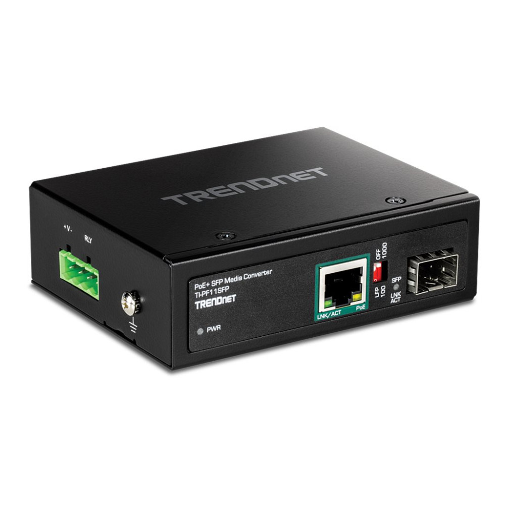 Produktbild för TRENDnet TI-PF11SFP - fibermediekonverterare - 10Mb LAN, 100Mb LAN, 1GbE - TAA-kompatibel