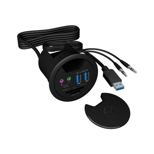 RaidSonic Technology ICY BOX IB-HUB1404A - hubb - 3 portar