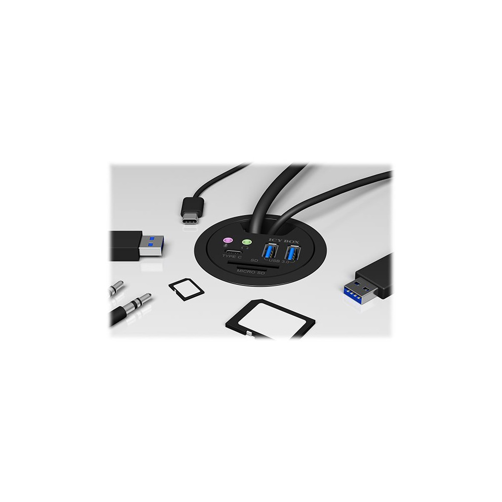 Produktbild för ICY BOX IB-HUB1404A - hubb - 3 portar