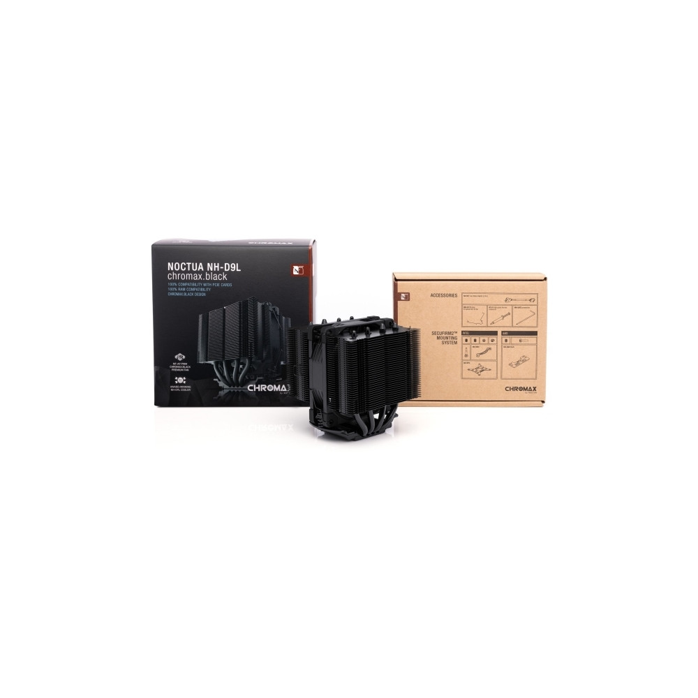 Produktbild för Noctua NH-D9L chromax.black CPU-kylare för socket 1150, 1155...