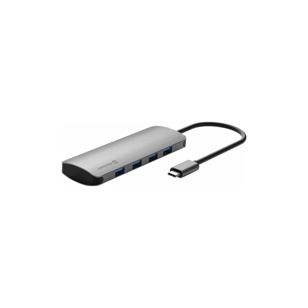 Produktbild för Swissten 8in1 USB-C Hubs Alumīja Centrmezgls USB-C 100W / HD...
