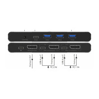 Produktbild för MicroConnect - KVM / video / ljud växeln - 2 portar