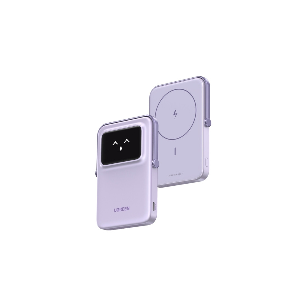 Produktbild för Ugreen 5000MH MAG POWBANK PURPLE, 5000 mAh, Trådlös laddning...